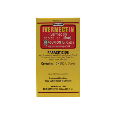 Ivermectin Topical Solution Pour-On for Cattle 250 mL