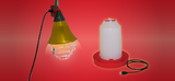 Winterization: Heat Lamp With Safety Switch & Heated Waterers